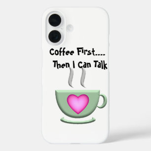 Kaffee Erster iPhone-Gehäuse iPhone 16 Hülle