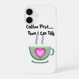 Kaffee Erster iPhone-Gehäuse iPhone 16 Hülle