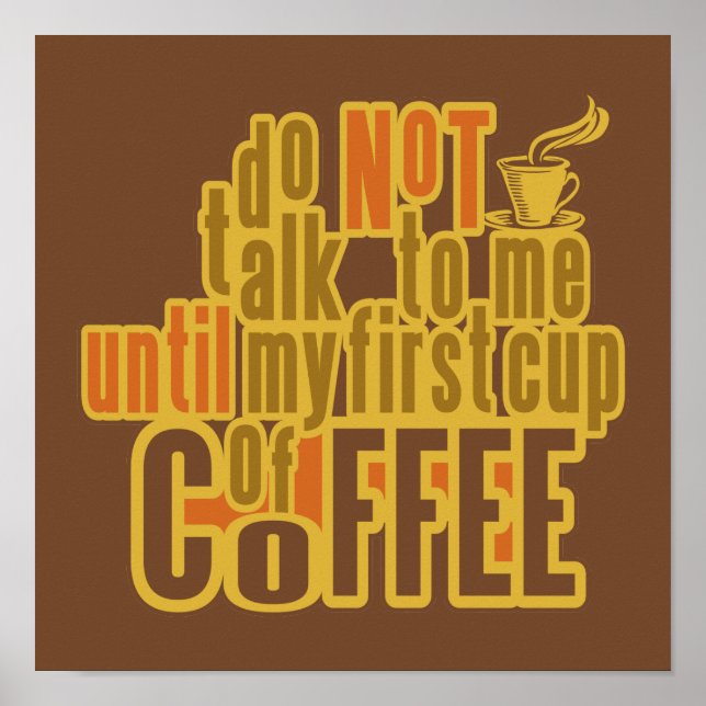 KAFFEE - Erstes Plakat (Vorne)