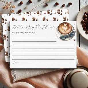 Kaffee Espresso Date Night Ideas Brautparty Begleitkarte