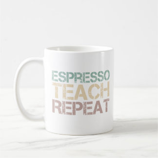Kaffee Espresso Lehre Wiederholung Lustige Lehrer Kaffeetasse