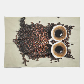 Kaffee-Eule Handtuch