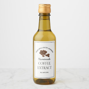 Kaffee-Extraktionssiegel Weinetikett