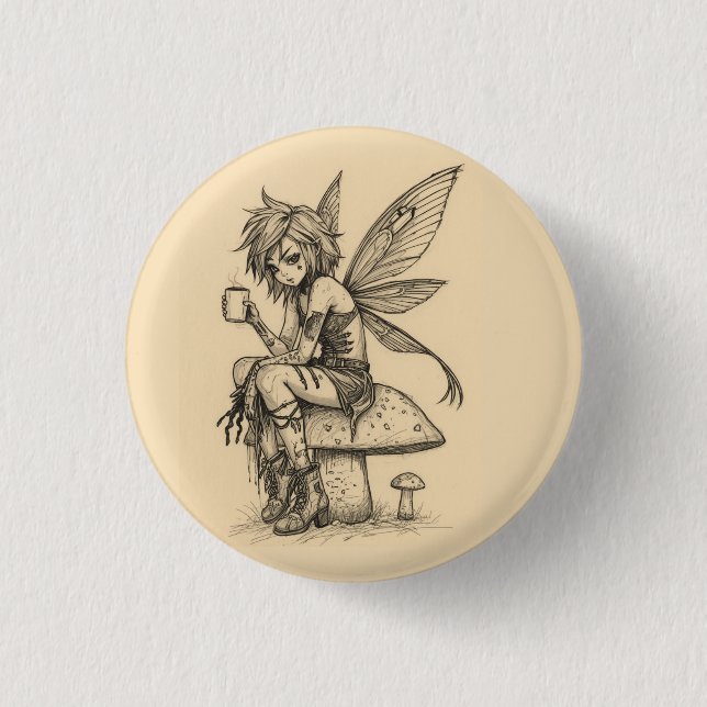 Kaffee Fee Button (Vorderseite)
