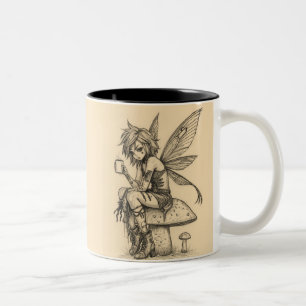 Kaffee Fee Zweifarbige Tasse