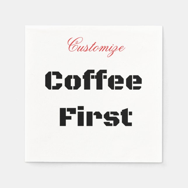 Kaffee First Thunder_Cove Serviette (Vorderseite)