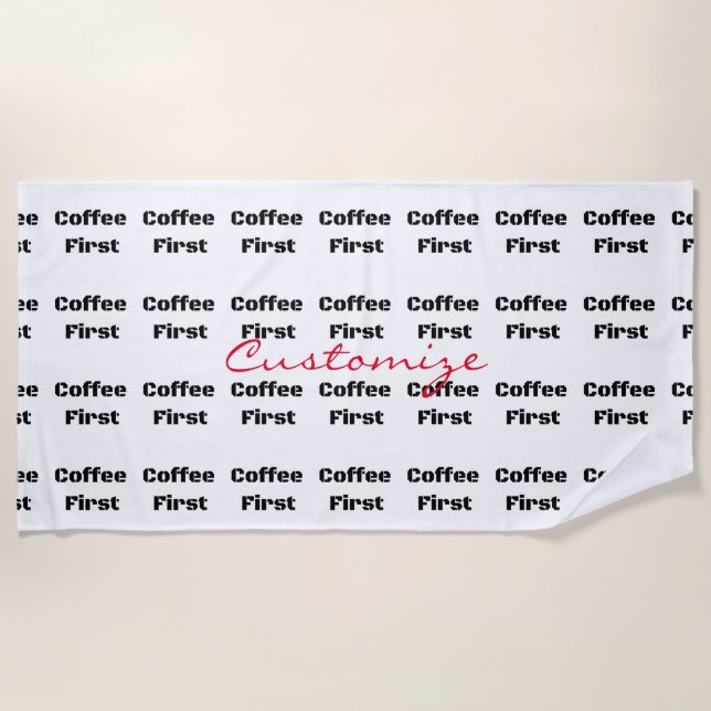 Kaffee First Thunder_Cove Strandtuch (Vorderseite)