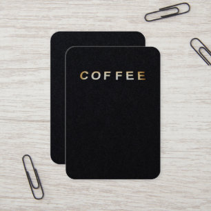 Kaffee Foto Schild Text Visitenkarte
