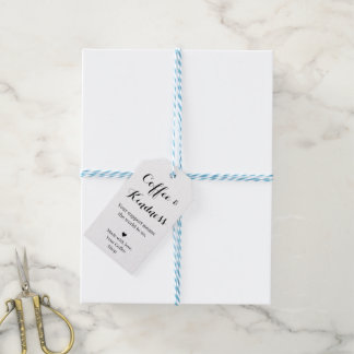 Kaffee-&-Freundlichkeits-Geschenkanhänger-Schrift Geschenkanhänger