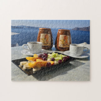 Kaffee, Frühstück und ein Puzzle mit Aussicht