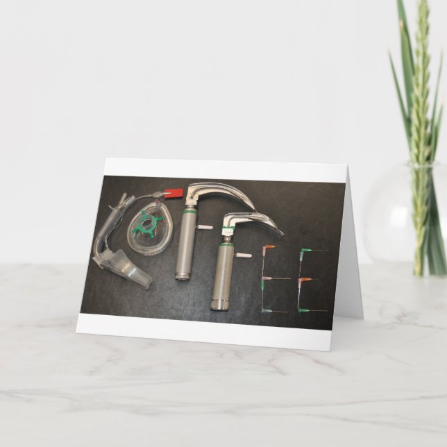 KAFFEE FÜR ANESTHETIKER KARTE (Vorderseite)