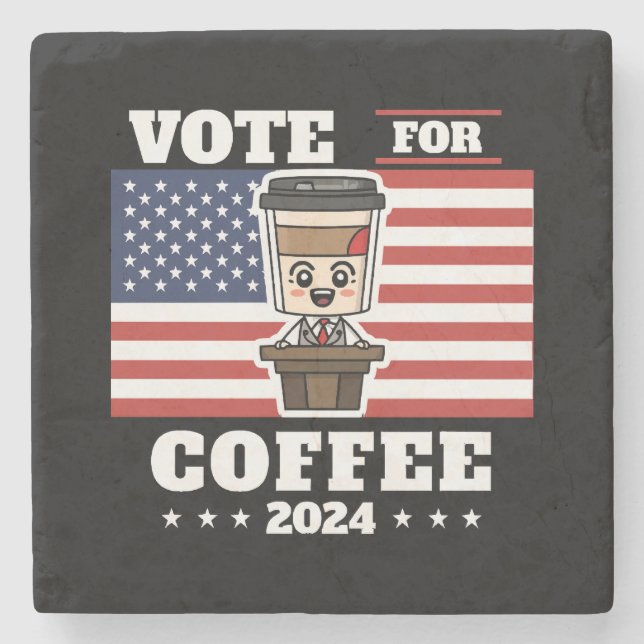 Kaffee für den Präsidenten, Abstimmung für Kaffee Steinuntersetzer (Vorderseite)