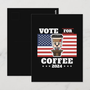 Kaffee für den Präsidenten, wähle Kaffee Postkarte