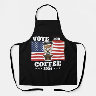 Kaffee für den Präsidenten, wählt Kaffee Schürze
