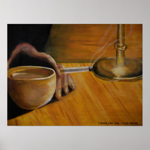 Kaffee für einen poster