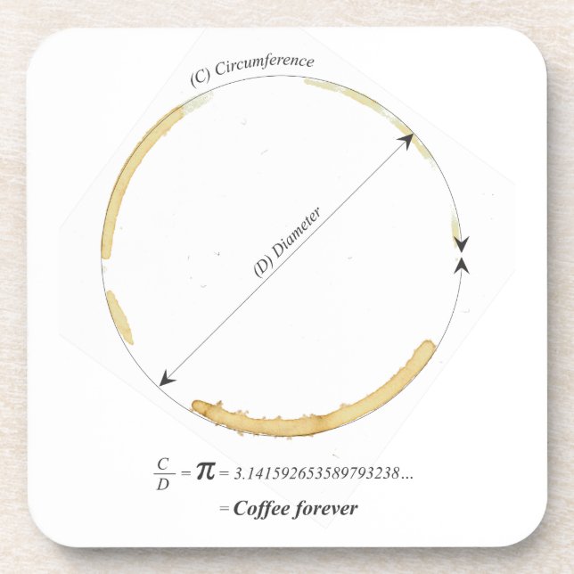 Kaffee für immer Untersetzer (Vorderseite)