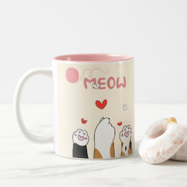 Kaffee für KatzenliebhaberMug Zweifarbige Tasse