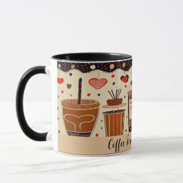 Kaffee für mein Valentin Niedlich Zeichnend Nr. 2 Tasse