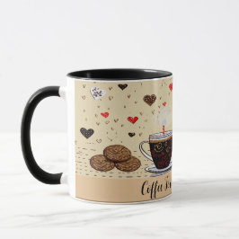 Kaffee für mein Valentin Niedlich Zeichnend Nr. 5 Tasse