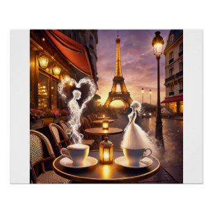 Kaffee für zwei in Paris – Liebe aus Dampf Poster