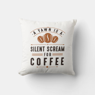 Kaffee Gähnen Kissen