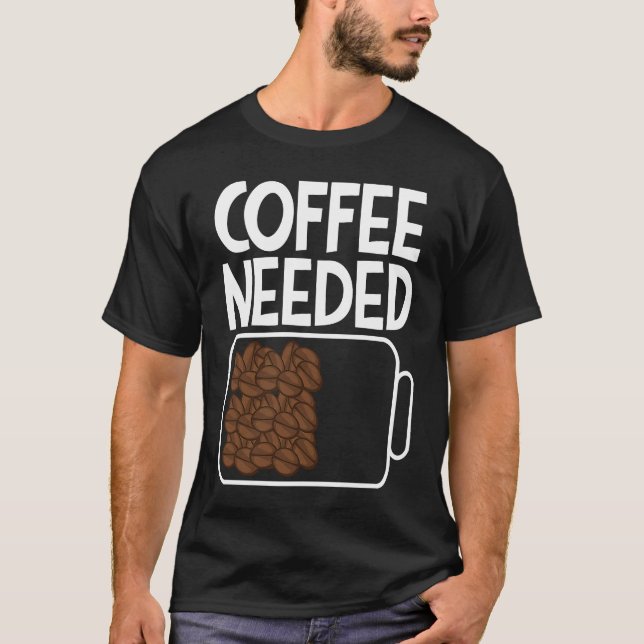 Kaffee gebrauchte Kaffeebohnen Batterie Männer & W T-Shirt (Vorderseite)
