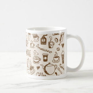 Kaffee-Gekritzel Kaffeetasse