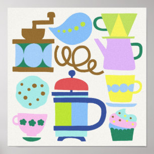 KAFFEE gelassen Poster