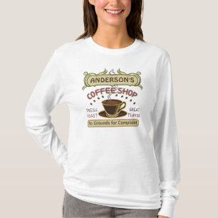 Kaffee-Geschäft mit Schale schaffen Ihr eigenes T-Shirt