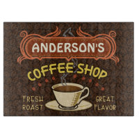 Kaffee-Geschäft mit Tassen-und der Bohnen-|