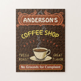 Kaffee-Geschäfts-Tasse stellen Ihr eigenes Puzzle