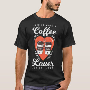 KAFFEE Geschenk Schwarze Katze T-Shirt