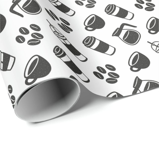 Kaffee Geschenkpapier (Rolleneckpunkt)