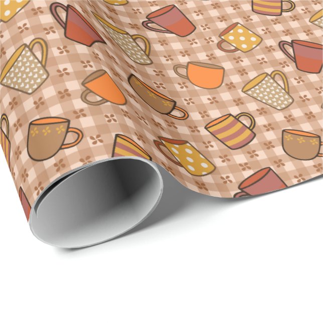 Kaffee Geschenkpapier (Rolleneckpunkt)