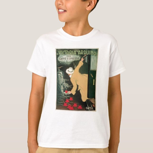 Kaffee-Getränk-Anzeigen-Kunst La-Victorias Arduino T-Shirt (Vorderseite)