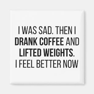 Kaffee & Gewichte Magnet