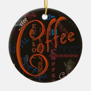 Kaffee-Gewürz Keramik Ornament