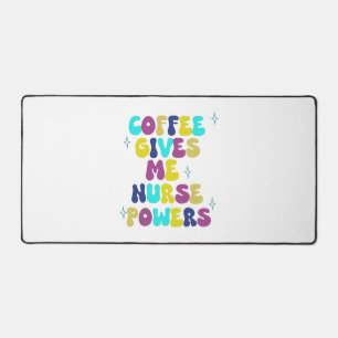 Kaffee gibt mir die Power Schreibtischunterlage