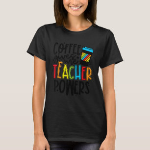 Kaffee gibt mir Lehrer Power Lehrerin Leben Frauen T-Shirt