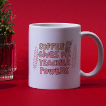 Kaffee gibt mir Lehrerkräfte Retro-Blasen-Typograf