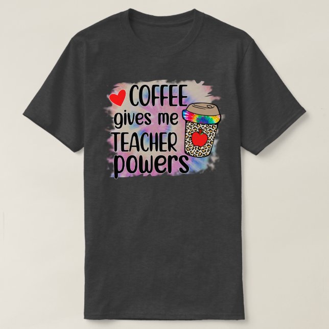 Kaffee gibt mir Power T-Shirt (Design vorne)