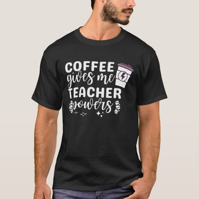 Kaffee gibt mir Power T-Shirt (Vorderseite)