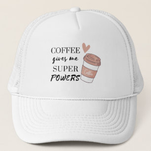 Kaffee gibt mir super Power Truckerkappe
