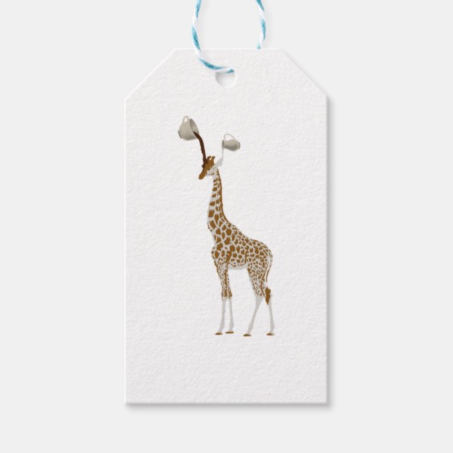 KAFFEE GIRAFFE GESCHENKANHÄNGER (Vorderseite)