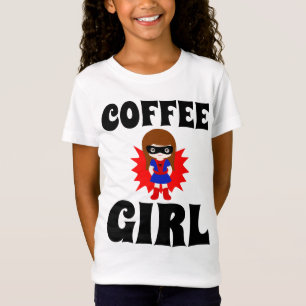 KAFFEE GIRL, Funny Teen Girls T - Shirt
