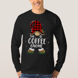 Kaffee-Gnom Buffalo Kariert passende Familien-Weih T-Shirt