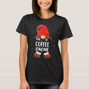 Kaffee-Gnom-Büffel-Karo-passende Familien-Weihnach T-Shirt