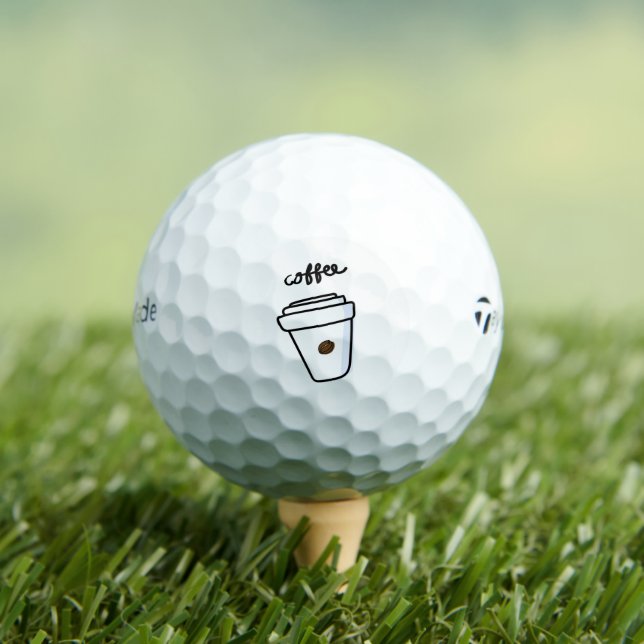 Kaffee & Golf Taylormade 3 Pack Golf Bälle (Insitu T-Shirt)
