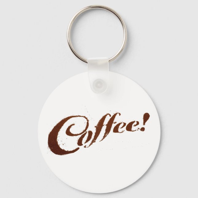Kaffee Grounds Kaffee - Schlüsselanhänger (Vorderseite)