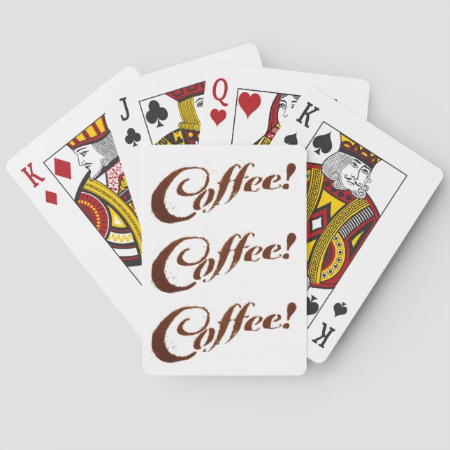 Kaffee Grounds Kaffee - Spielkarten (Rückseite)
